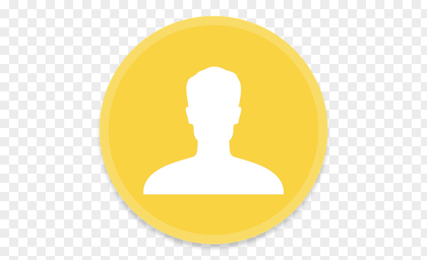 Users Symbol Yellow Orange Circle PNG