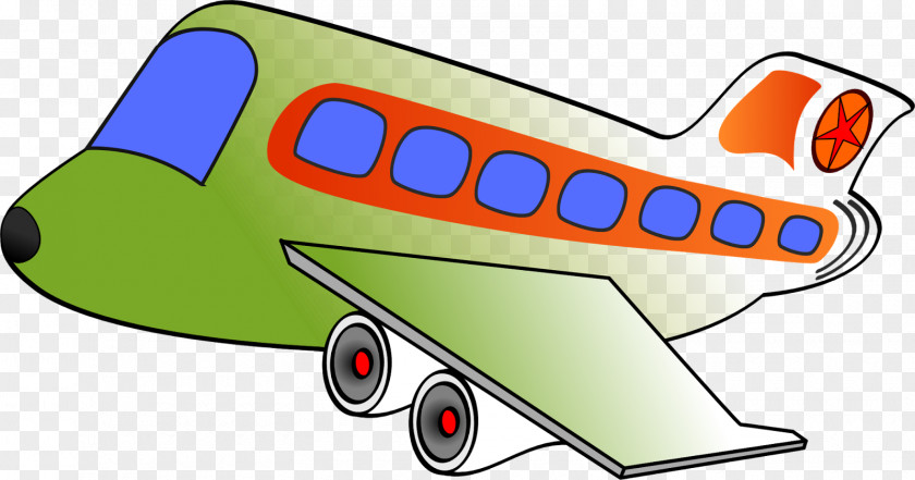 Airplane Air Transportation Clip Art: Aircraft PNG