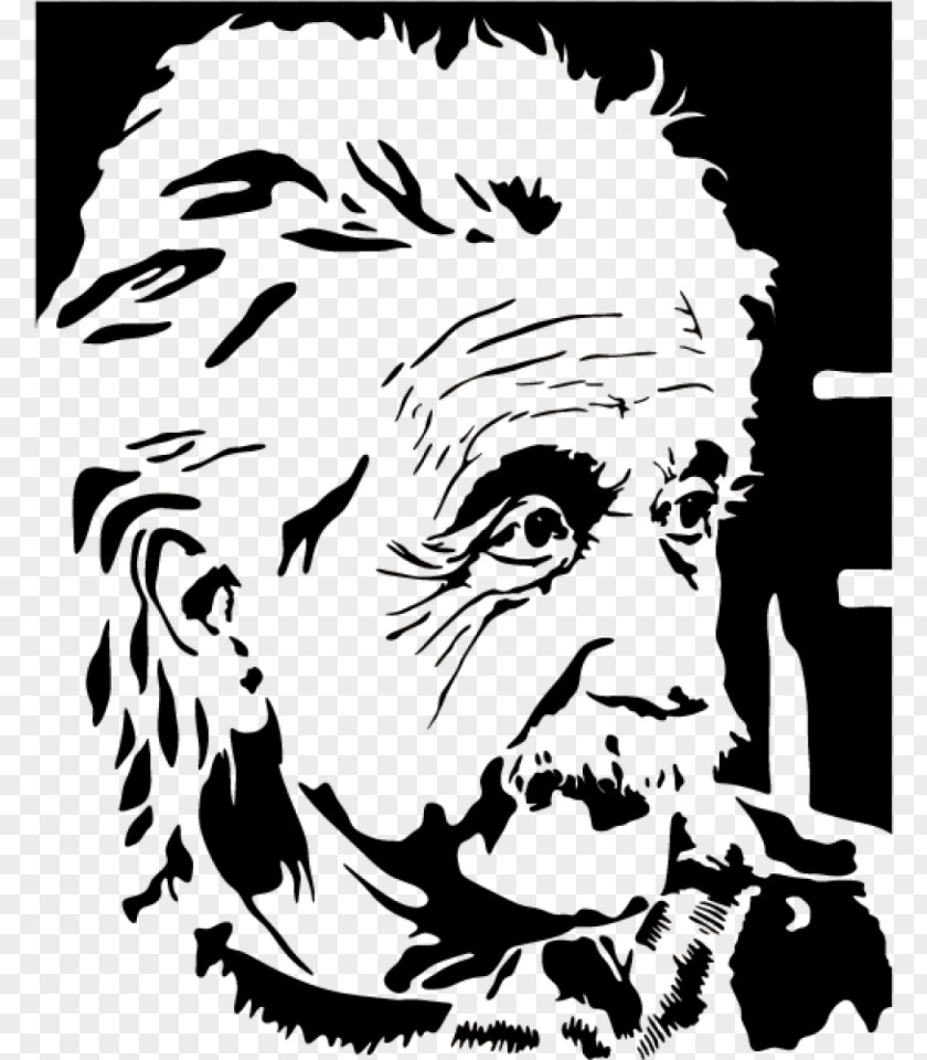 Albert Einstein Paper Wall Decal Sticker PNG