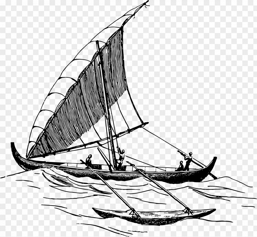 Boat Proa Sailboat Sailing PNG