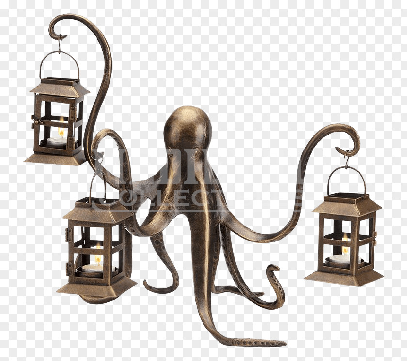 Decorative Lantern Octopus Tealight Candle PNG