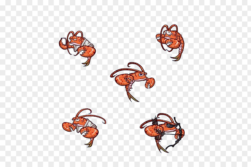 Funny Lobster Seafood Shrimp Palinurus Elephas PNG