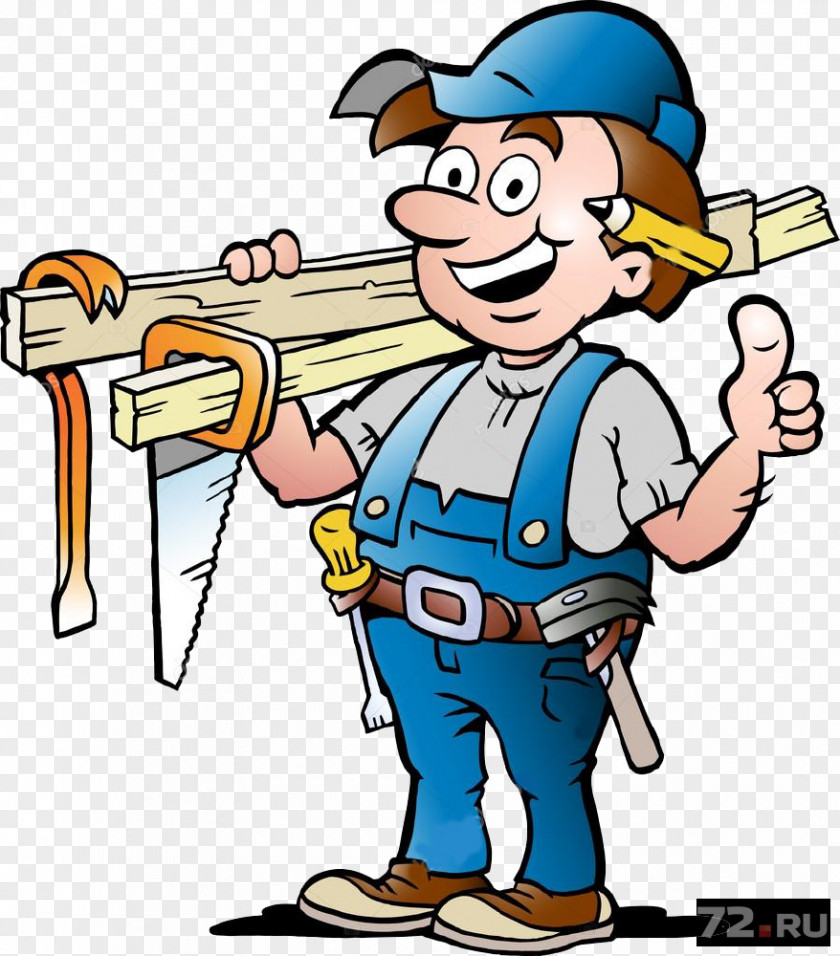 Handyman Carpenter Cartoon Drawing Joiner PNG