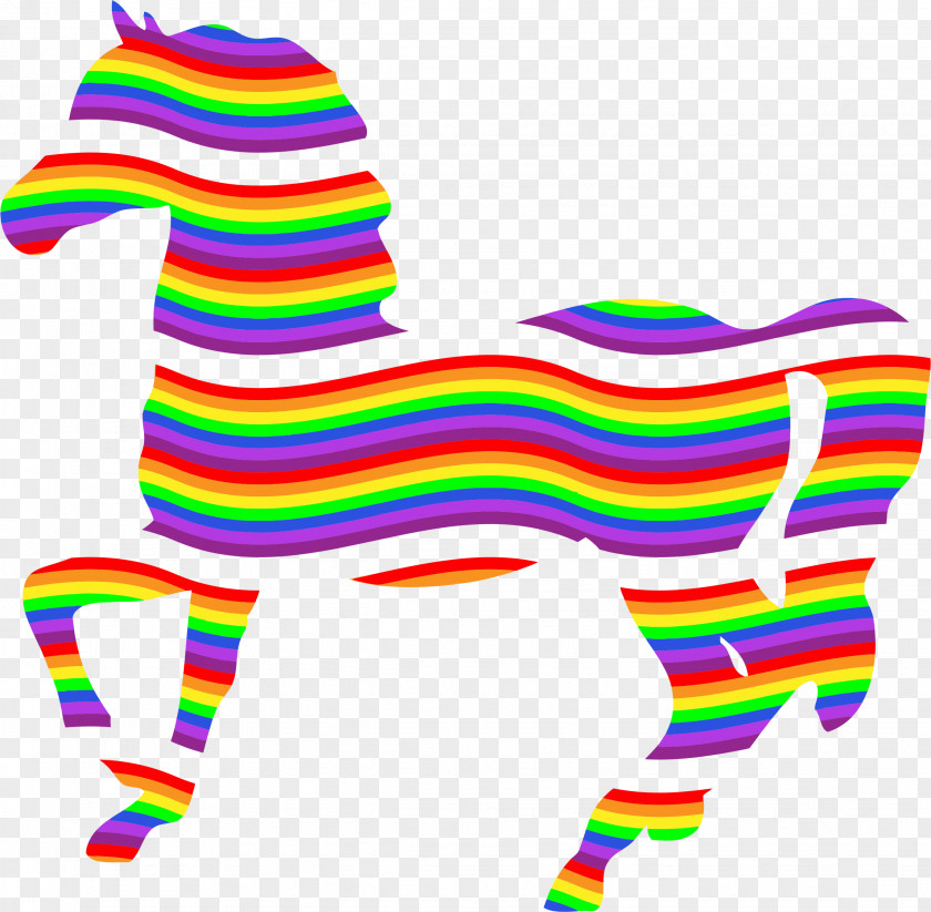 Horse Rainbow Clip Art PNG