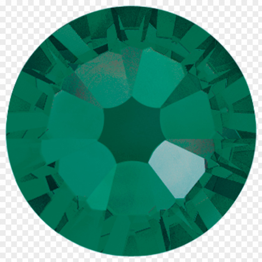 Emerald Swarovski AG Crystal Imitation Gemstones & Rhinestones Hotfix PNG