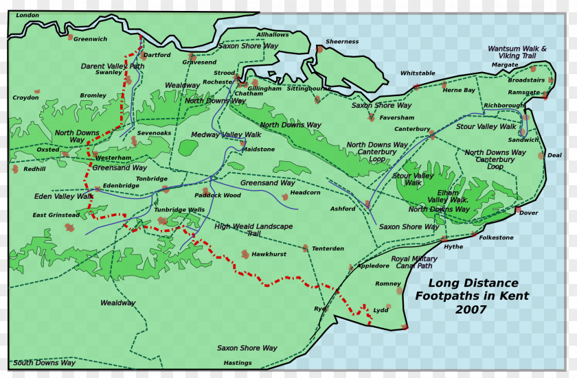 Kent River Medway Rivers Of Ecoregion PNG