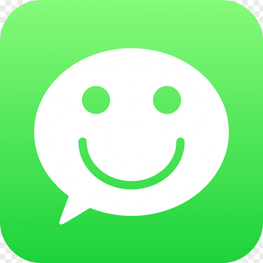 Qq Smiley Green Text Messaging Line Font PNG