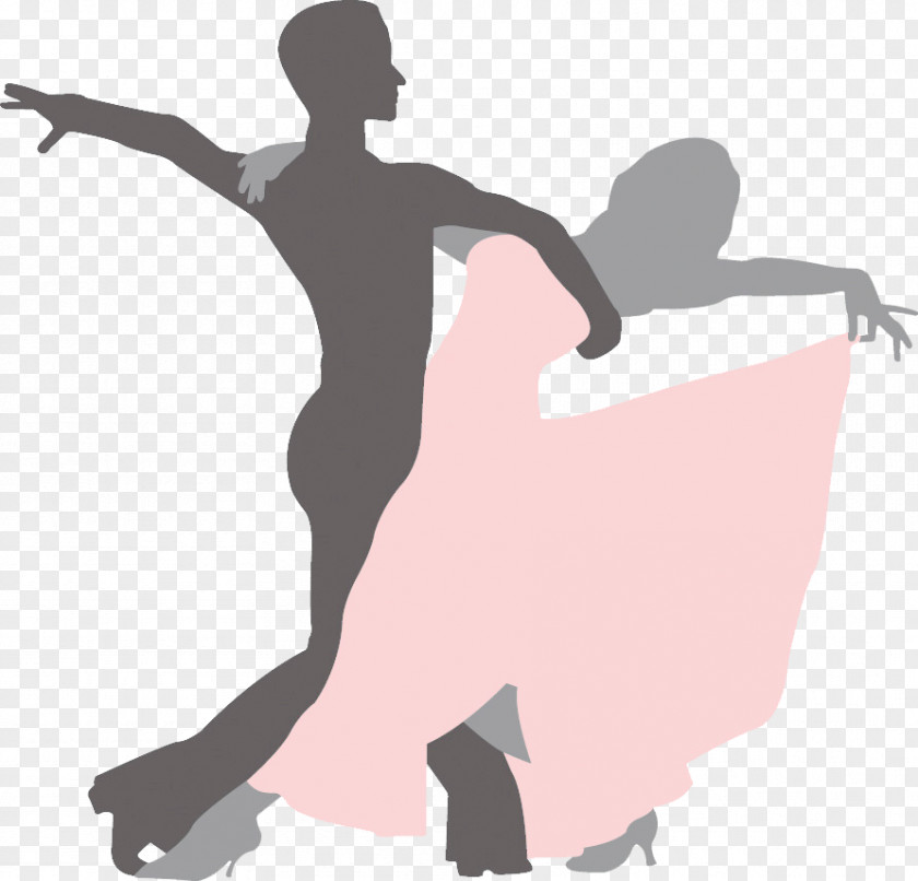 Simple Silhouette Figures Dance Studio Party Salsa Swing PNG