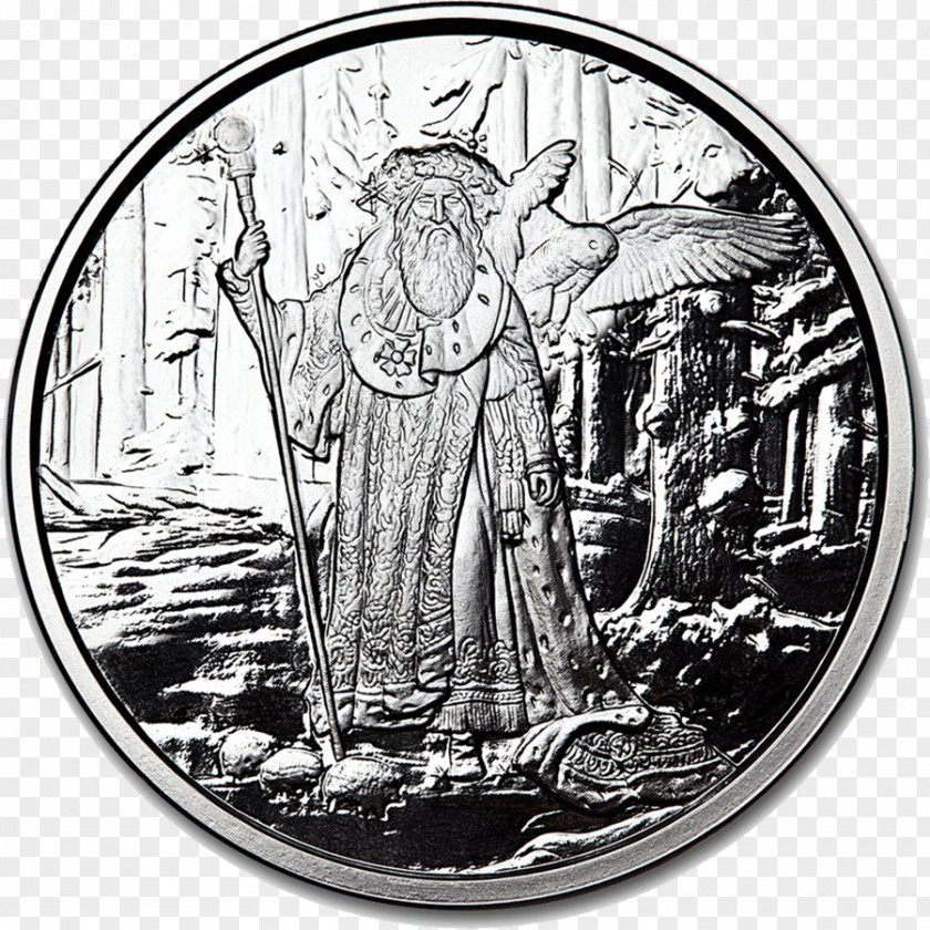 Bullion Silver Coin Loki Celtic Mythology Deity PNG