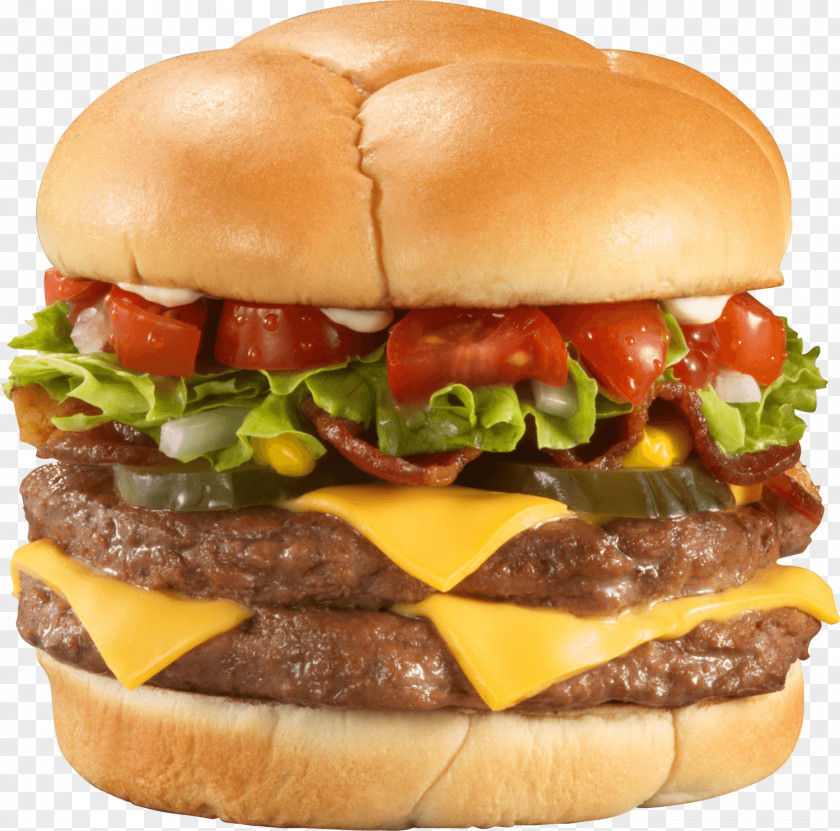Burger Hamburger Cheeseburger Chicken Sandwich Fast Food Bacon PNG