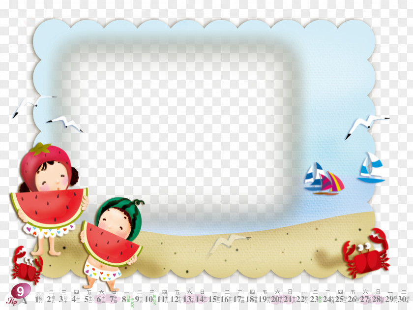 Cartoon Calendar Children's Day Birthday Cake PNG