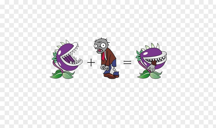Cartoon Cannibal Plants Vs. Zombies Download Poster PNG