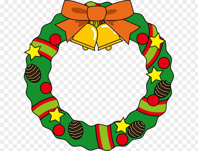 Santa Claus Wreath Christmas Ornament PNG