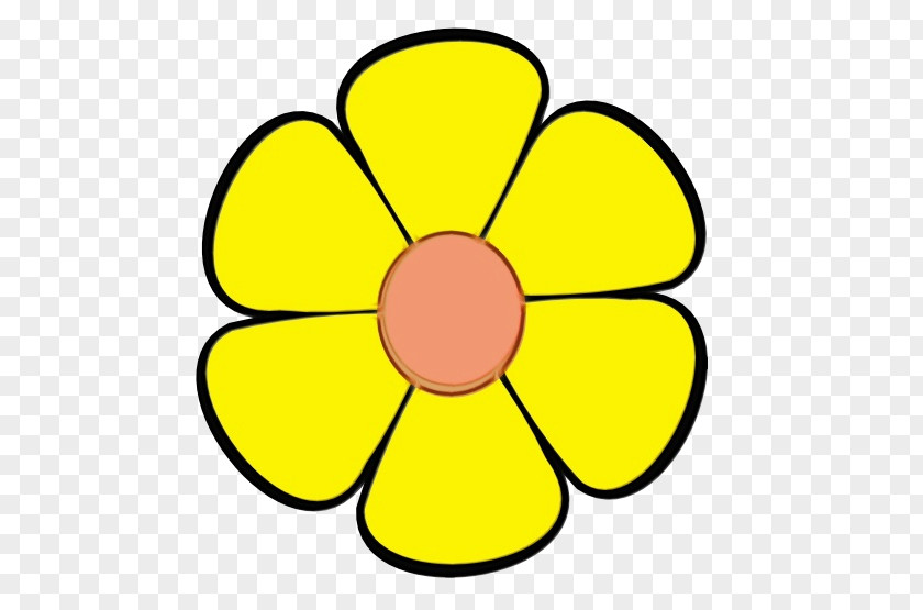 Symbol Flower Yellow Clip Art Petal Plant PNG