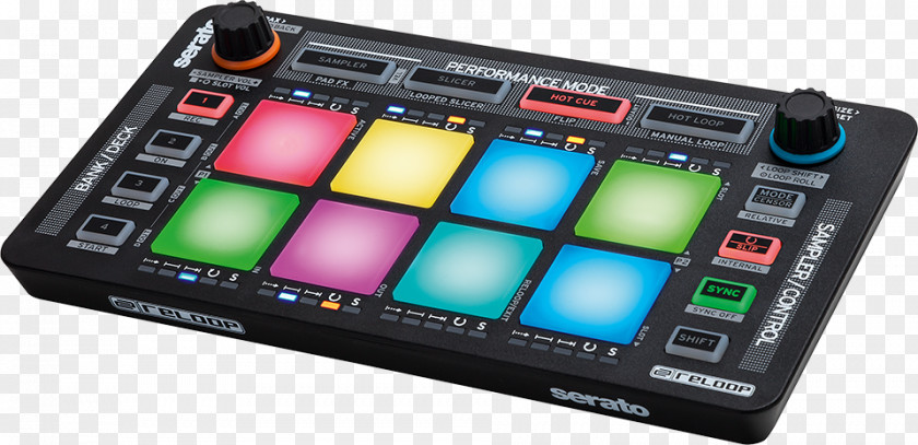 Neon Scratch Pad Reloop Live Disc Jockey DJ Controller MIDI PNG