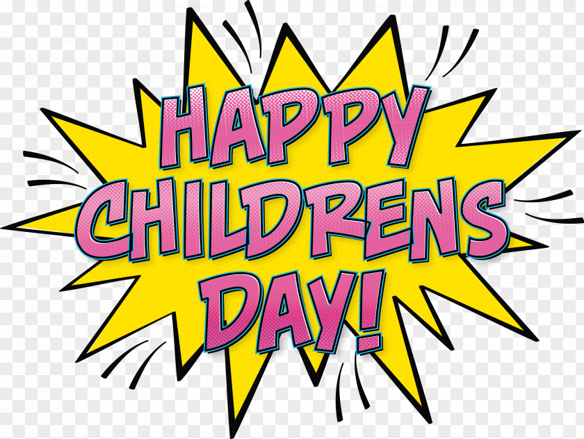 Pop Bang Style, Happy Children's Day! Day Comics Speech Balloon PNG