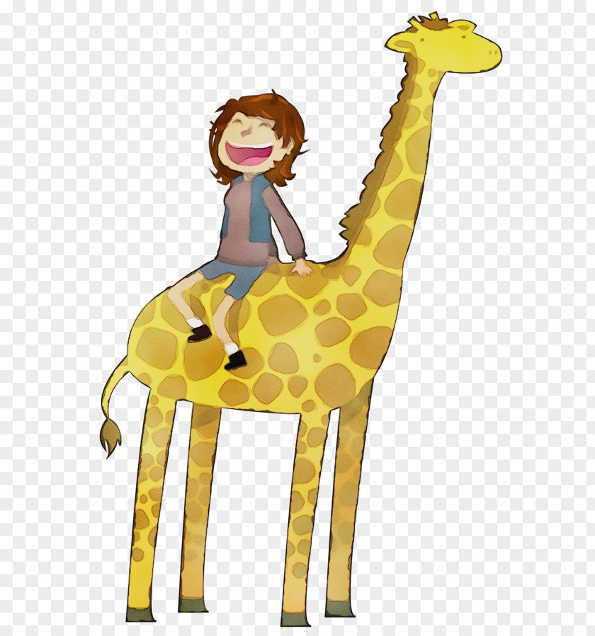 Fawn Animal Figure Giraffe Giraffidae Terrestrial Clip Art Cartoon PNG