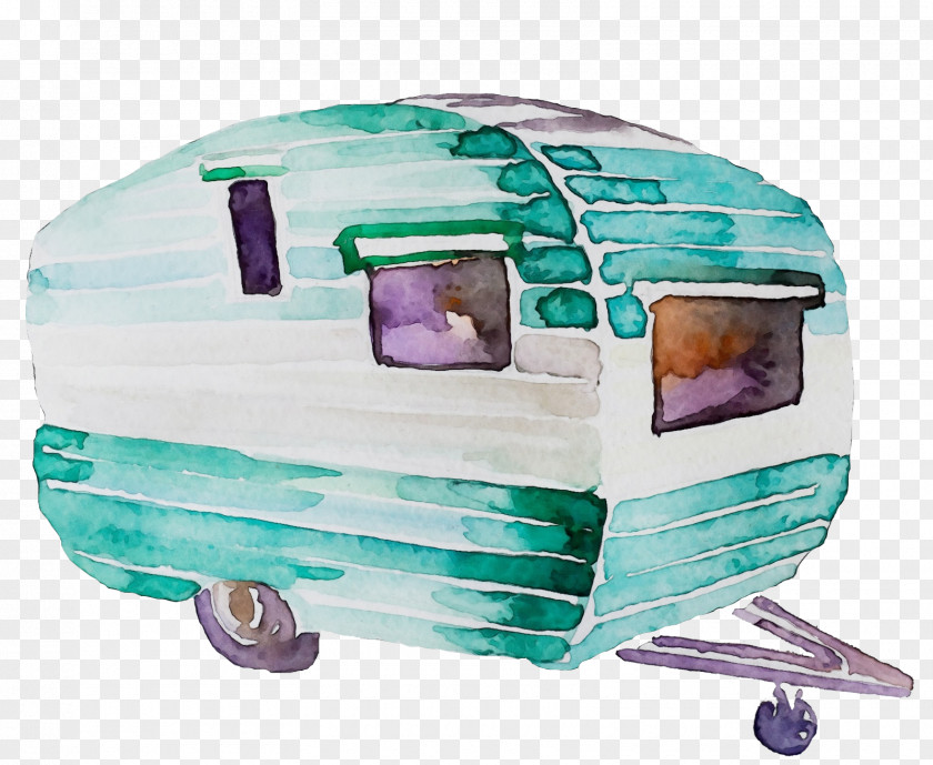 Green Transport Vehicle Turquoise Trailer PNG
