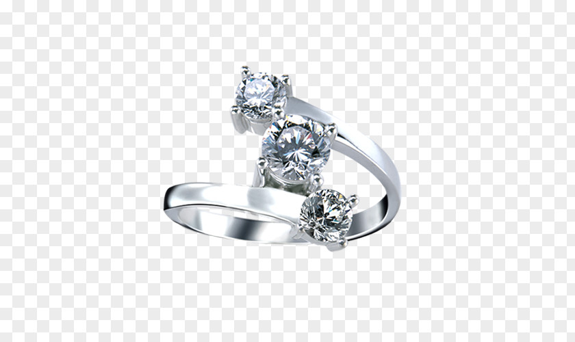 Exquisite Diamond Ring Colored Gold PNG