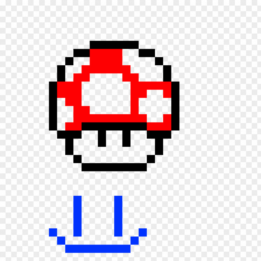 Poison Mushroom Mario Pixel Art Image Drawing PNG