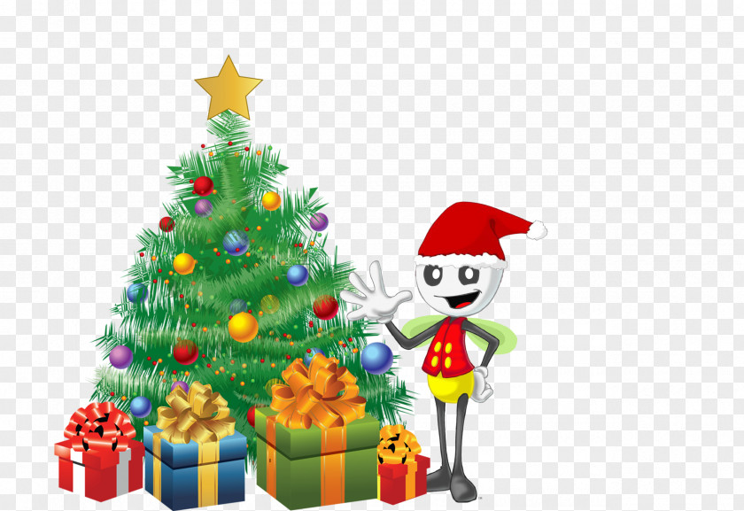 Christmas Tree Gift Clip Art PNG