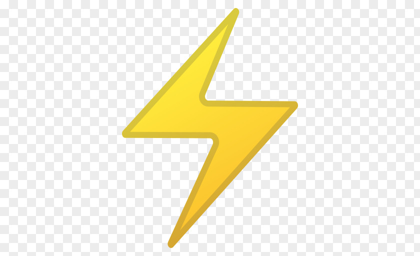 Emoji High Voltage Lightning Sticker PNG