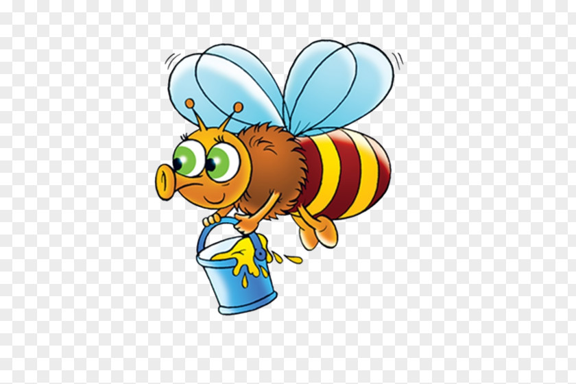 Flying Little Bees Western Honey Bee Maya Euclidean Vector PNG