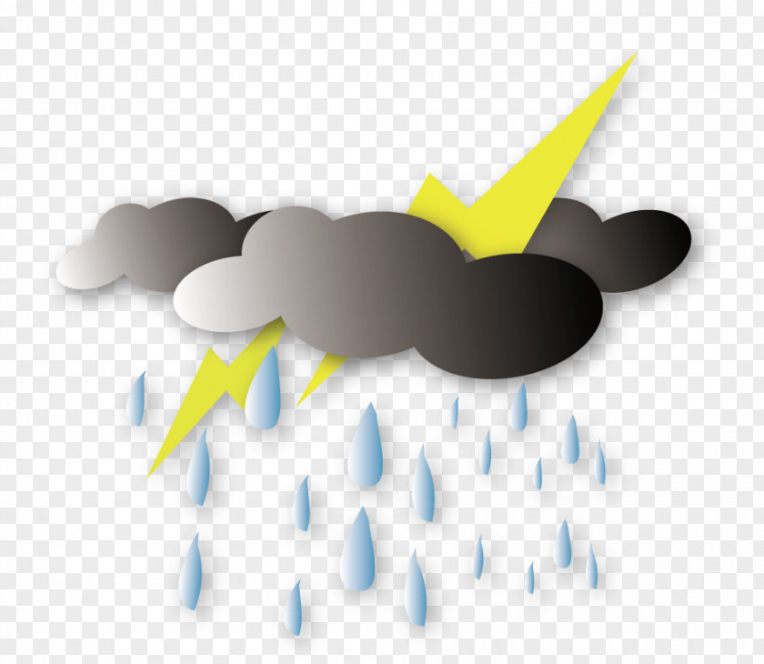 Thunder And Lightning Monsoon Download Clip Art PNG