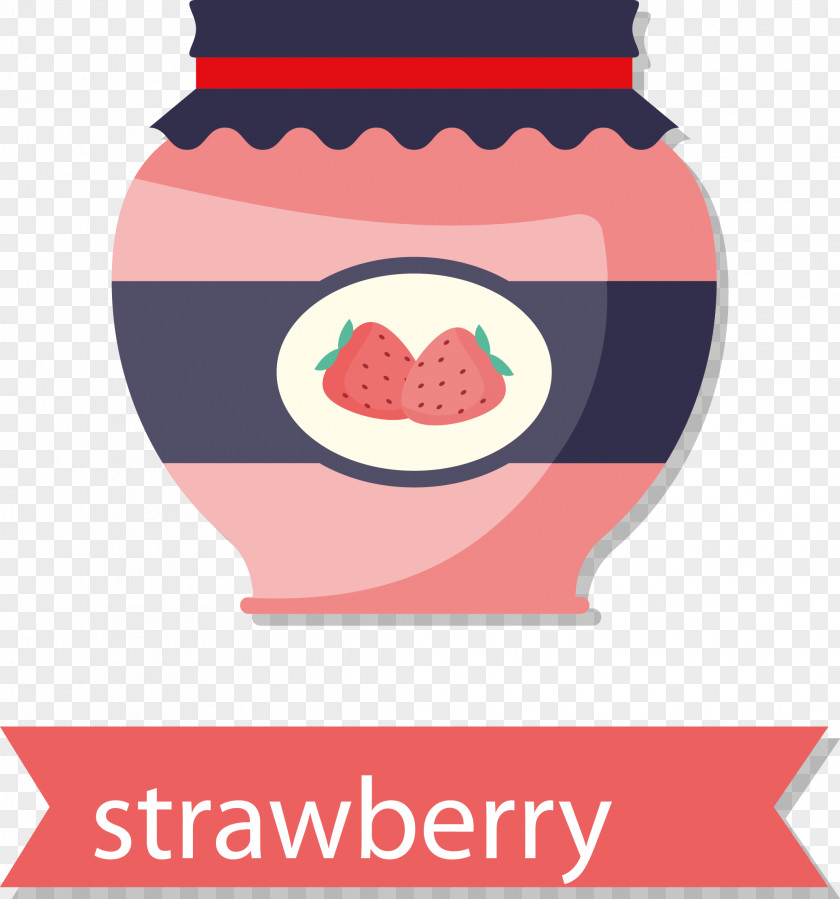 Delicious Strawberry Jam Raw Material Vector Pastel Marmalade Sponge Cake Fruit PNG