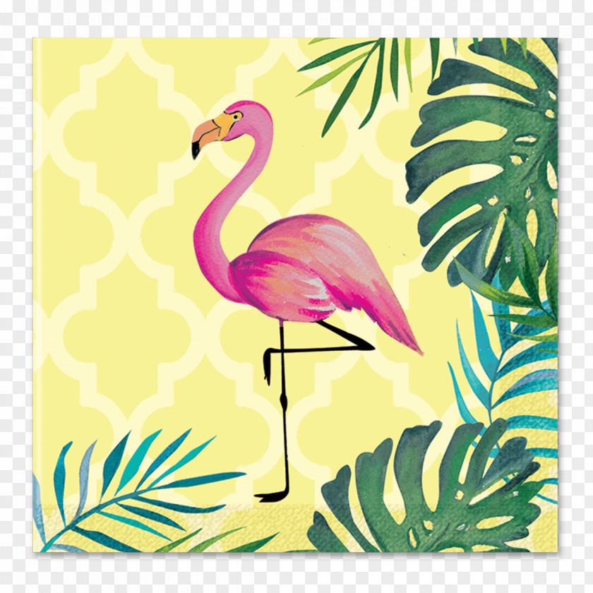 Flamingos Cloth Napkins Table Drink Coasters Cocktail PNG