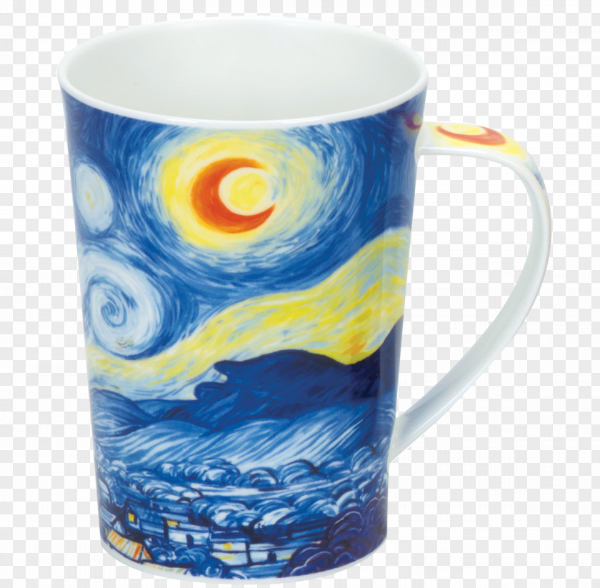 Mug The Starry Night Dunoon Coffee Cup Impressionist Landscapes PNG