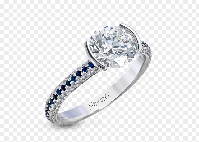 Ring Wedding Sapphire Silver Bling-bling PNG