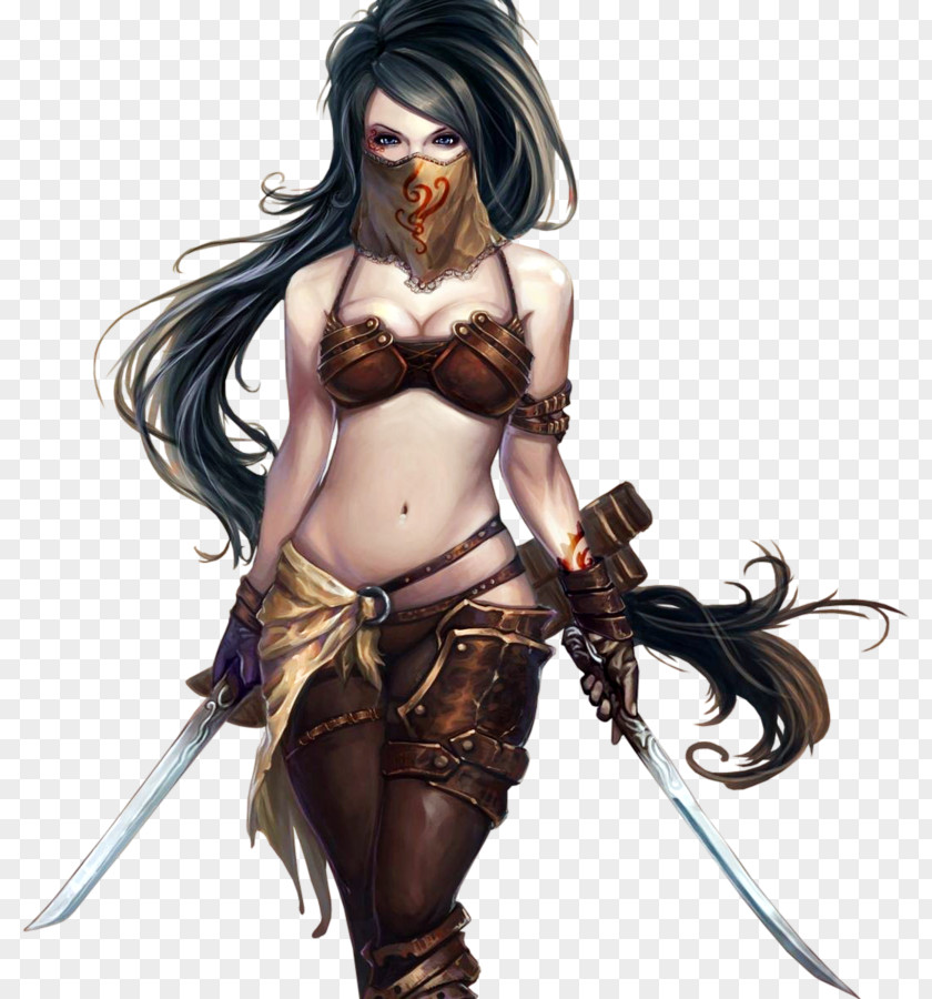 Woman The Warrior Fantasy Desktop Wallpaper PNG