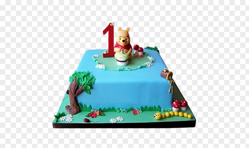 1st Winnie The Pooh Birthday Cake Cupcake Chantilly PNG