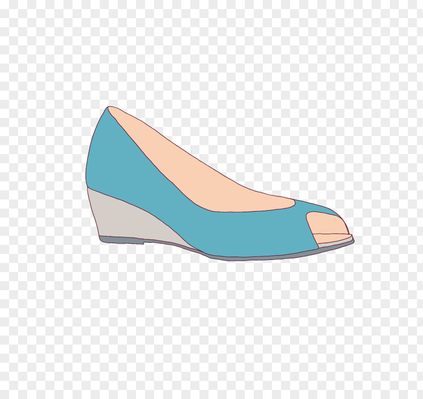 Blue Sandals Sandal Shoe Ballet Flat PNG