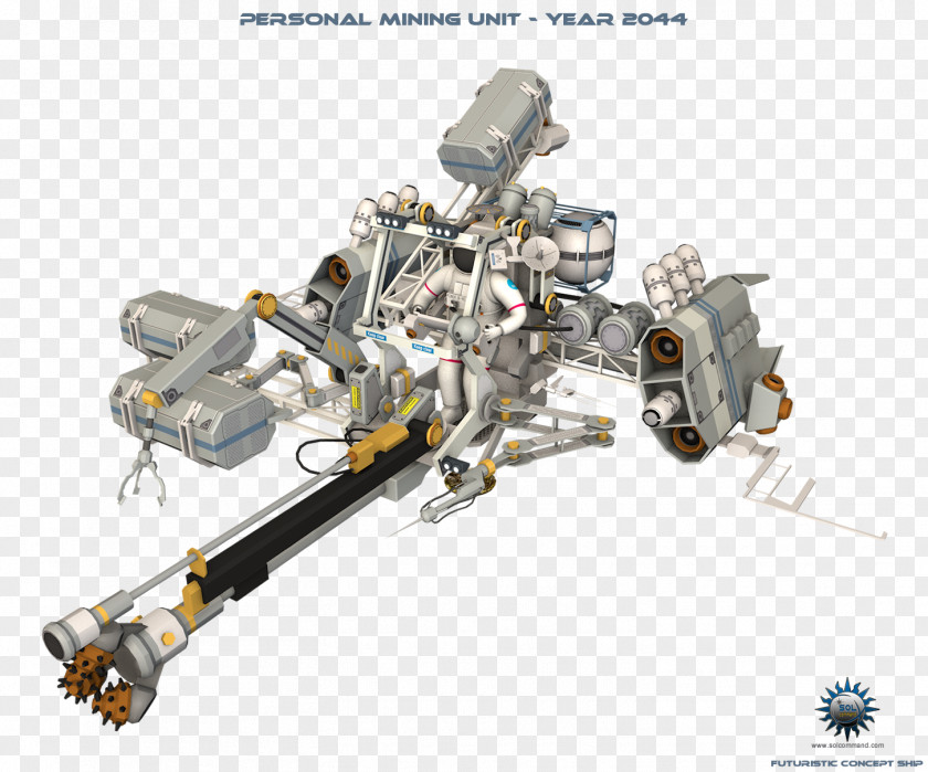 Concept Starship Mining Industry Ship Transport Spacecraft PNG