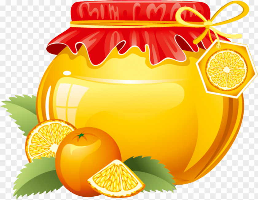 Honey Marmalade Fruit Preserves Jar Canning PNG