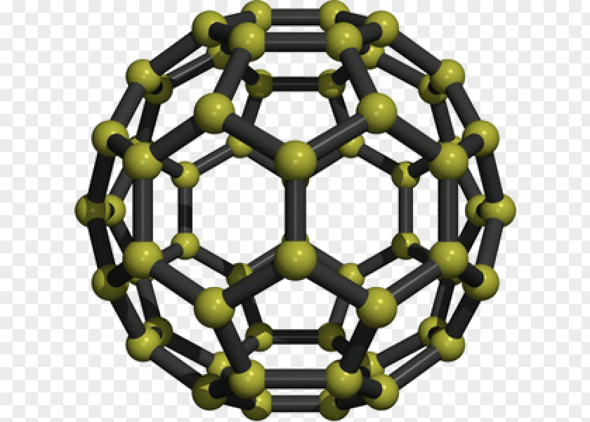 Buckminsterfullerene Carbon Nanotube Molecule PNG