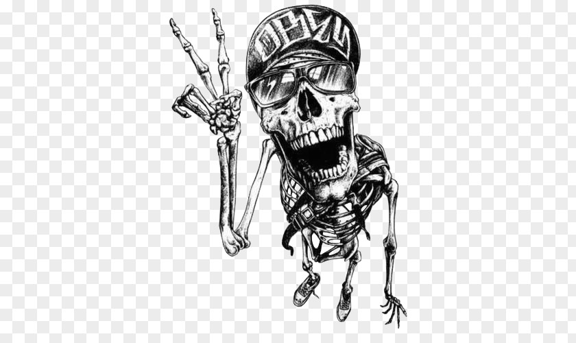 T-shirt Skull Graffiti Tattoo Drawing PNG