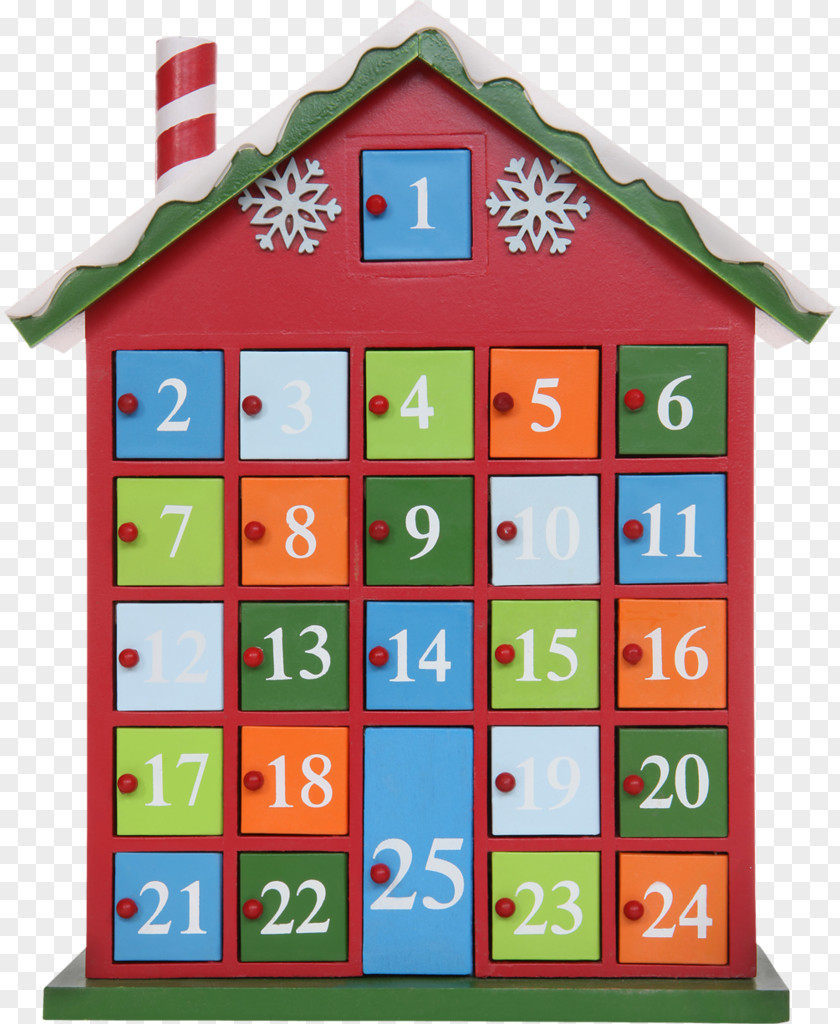 Christmas Advent Calendars Day Holiday Wooden House Calendar PNG