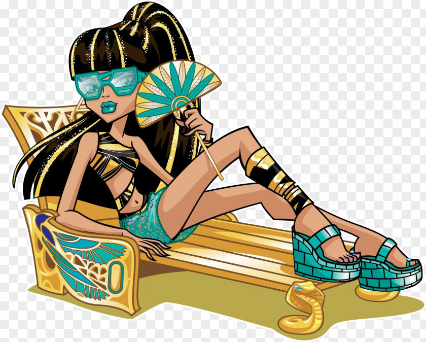 Doll Monster High Cleo De Nile DeNile Boo York Mouscedes King PNG