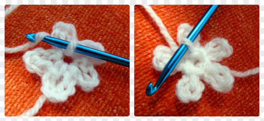 Flower Vas Crochet Textile Chain Stitch Knitting Wool PNG
