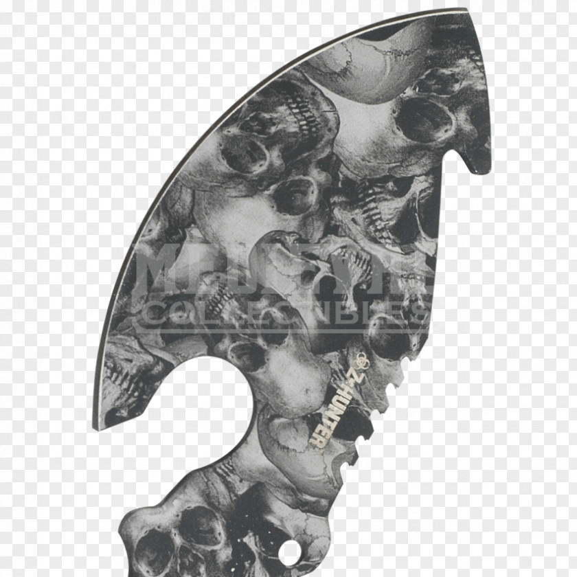 Skull Skeleton White Axe PNG