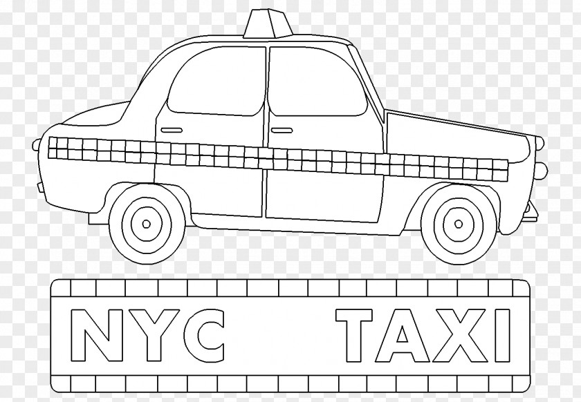 Taxi Car Transport Motor Vehicle Drawing PNG