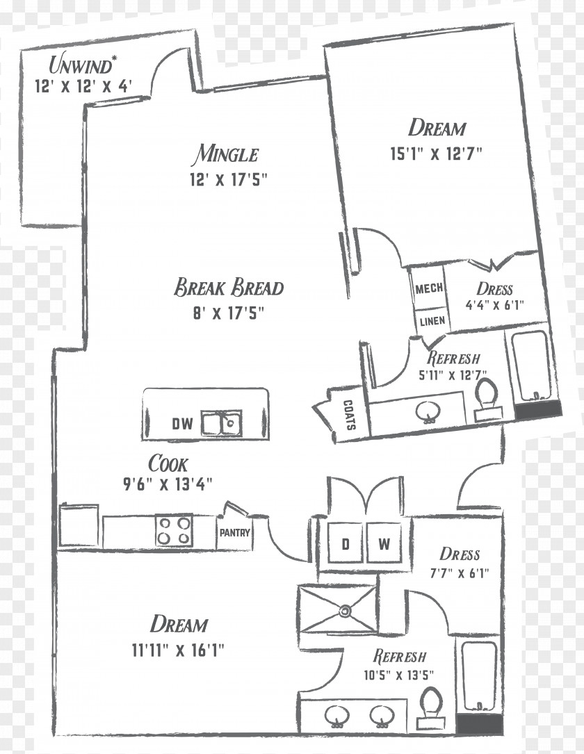 B2b Poster Alexan E6 Floor Plan East 6th Street Paper Design PNG