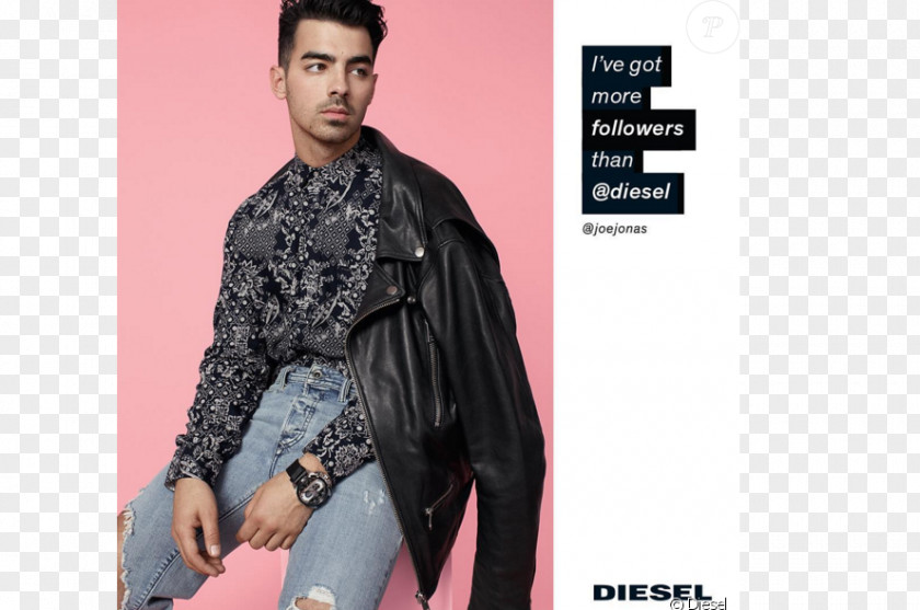 Model Fashion Diesel Advertising Campaign PNG
