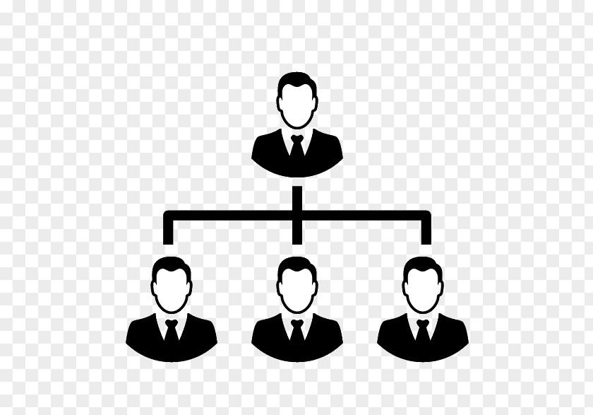 Business Hierarchical Organization Management PNG