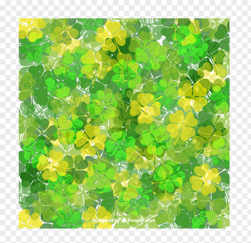 Clover Ghost Background Material Vector Four-leaf PNG