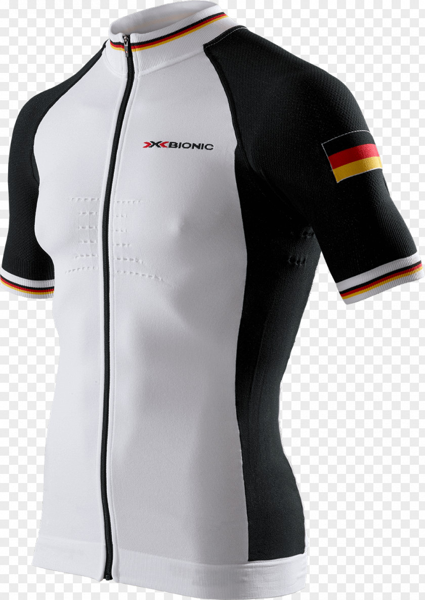 Cycling Jersey Shirt Neck White PNG