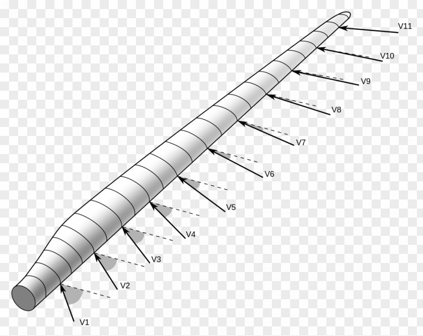 Section Vector Wind Farm Turbine Blade PNG
